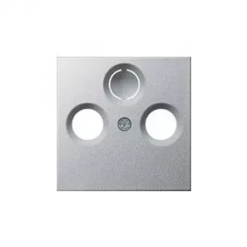 Gira coperchio per presa TV/radio, System 55, alluminio 086926