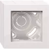 Gira E2 contenitore da parete 1 posto con telaio, bianco puro 106129
