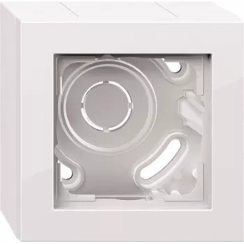 Gira E2 contenitore da parete 1 posto con telaio, bianco puro 106129