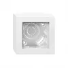 Gira E2 contenitore da parete 1 posto con telaio, bianco puro 106129