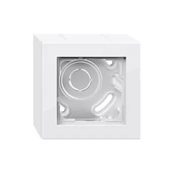 Gira E2 contenitore da parete 1 posto con telaio, bianco puro 106129