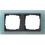 Gira Event Opak placca per interruttore singolo a bilanciere, antracite con lente blu 021285