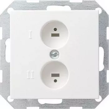 Gira presa di collegamento per diffusori System 55, Standard 55, E2, Event, Event Klar, Event Opak, Esprit, ClassiX bianco puro (040203)