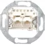 Gira anello di supporto con placca centrale per prese UAE/IAE/ISDN, System 55, E2, Event, Esprit, ClassiX, F100, 1 posto, da incasso, apertura 50x50 mm, termoplastico privo di alogeni 018700