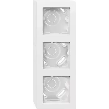 Gira contenitore da parete 3 posti bianco puro 106329