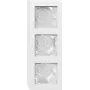 Gira contenitore da parete 3 posti bianco puro 106329