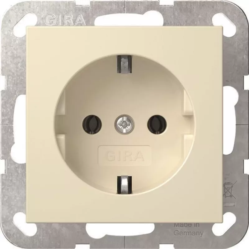 Gira System 55 Presa SCHUKO bianco crema (418801)