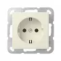 Gira System 55 Presa SCHUKO bianco crema (418801)