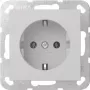 Gira System 55 presa SCHUKO grigio opaco 4188015