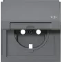 Gira TX_44 copertura presa SCHUKO con coperchio a ribalta, antracite 492267