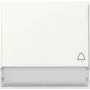 Gira TX44 bilanciere con simbolo campanello e luce, bianco puro satinato 367366