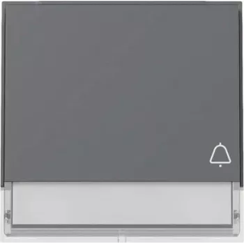 Gira TX44 Tasto con simbolo campanello e campo luminoso, antracite 367367