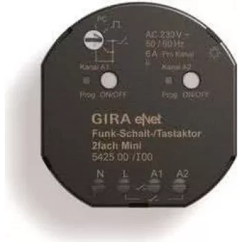 GIRA attuatore radio di commutazione/pulsante Mini 2 canali 542500