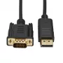 Gizzu Cavo DisplayPort a VGA 1080P 1,8 m Poly