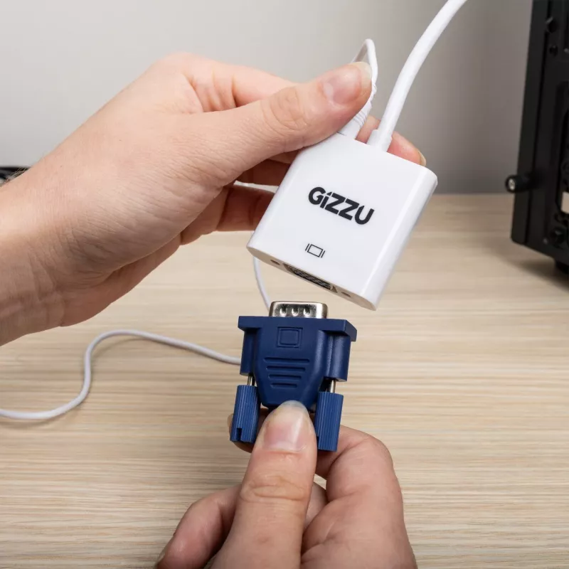 Gizzu adattatore da HDMI a VGA 1080P con audio