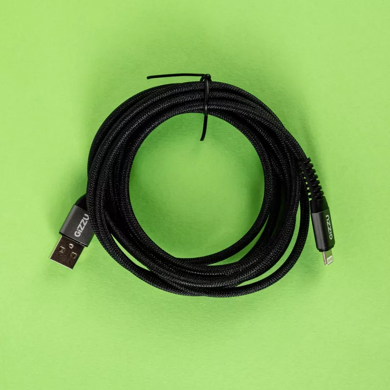 GIZZU cavo USB-Lightning 12W 2 m – ricarica rapida e sincronizzazione con certificazione MFi