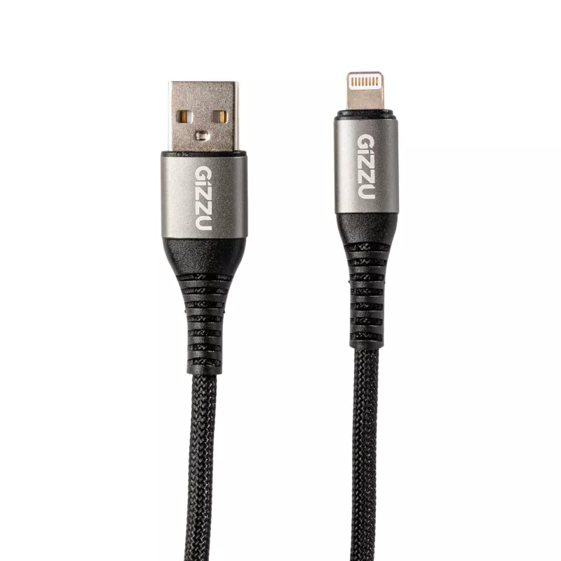 GIZZU cavo USB-Lightning 12W 2 m – ricarica rapida e sincronizzazione con certificazione MFi