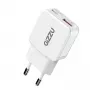 Gizzu caricabatterie da parete GaN 2 porte 30W USB-C PD + USB-A QC bianco
