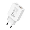 Gizzu Caricabatterie da parete GaN 2 porte 45W USB-C PD e USB-A QC bianco