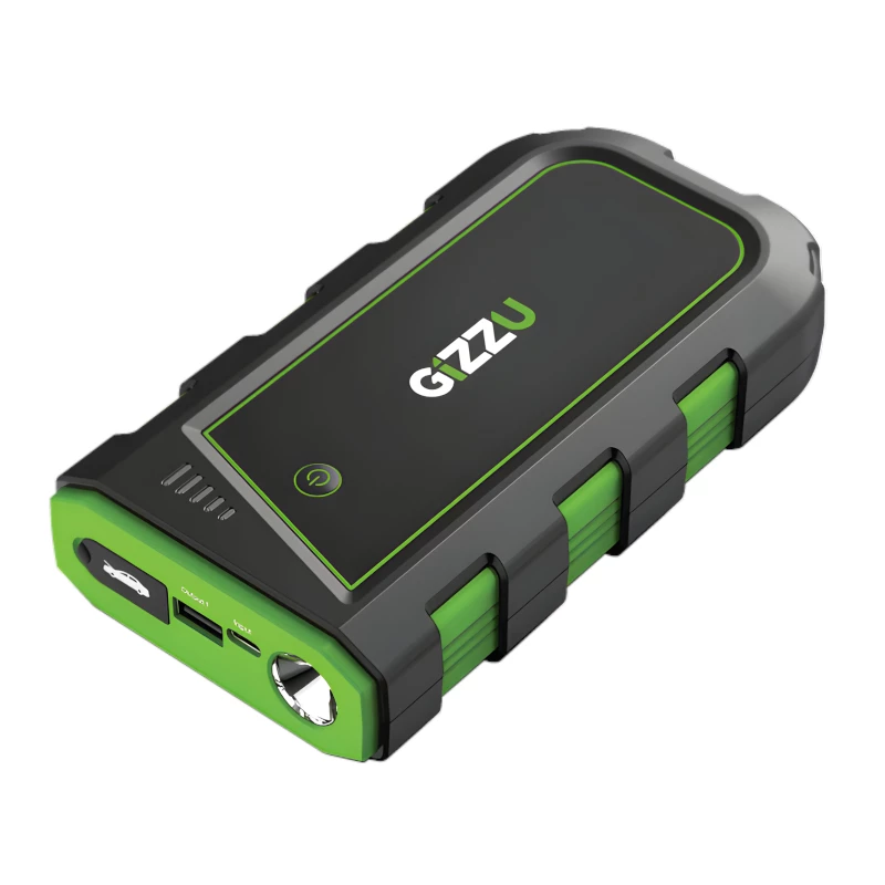 GIZZU 2000A avviatore d'emergenza 16000mAh - nero