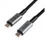 GIZZU Cavo USB-C a USB-C 240W 20Gbps 2m nero