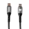 Cavo intrecciato GIZZU USB-C a USB-C 240W 480Mbps 1m nero