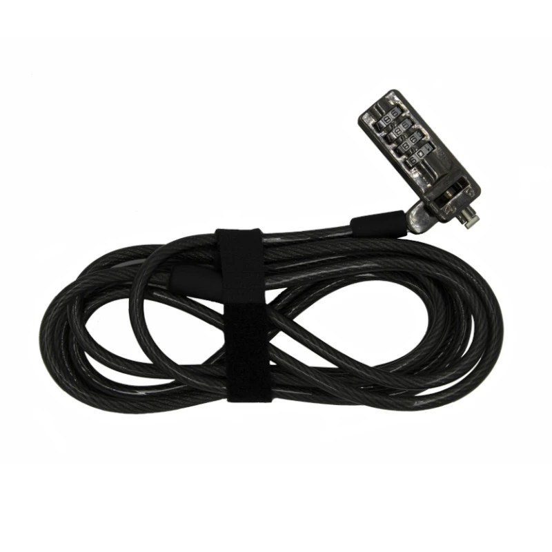 GIZZU Lucchetto a combinazione slimline con cavo da 2m per notebook e ultrabook