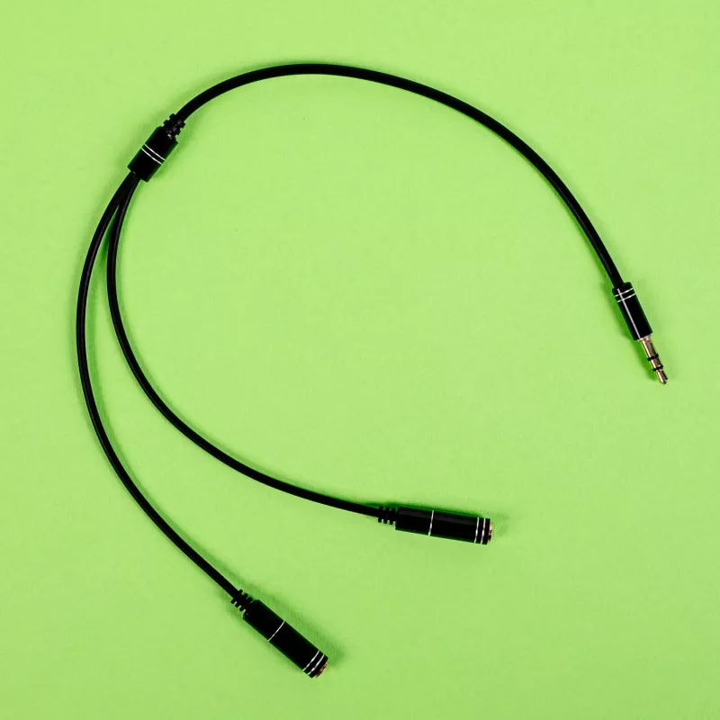 Gizzu Cavo splitter audio a 3 poli - nero
