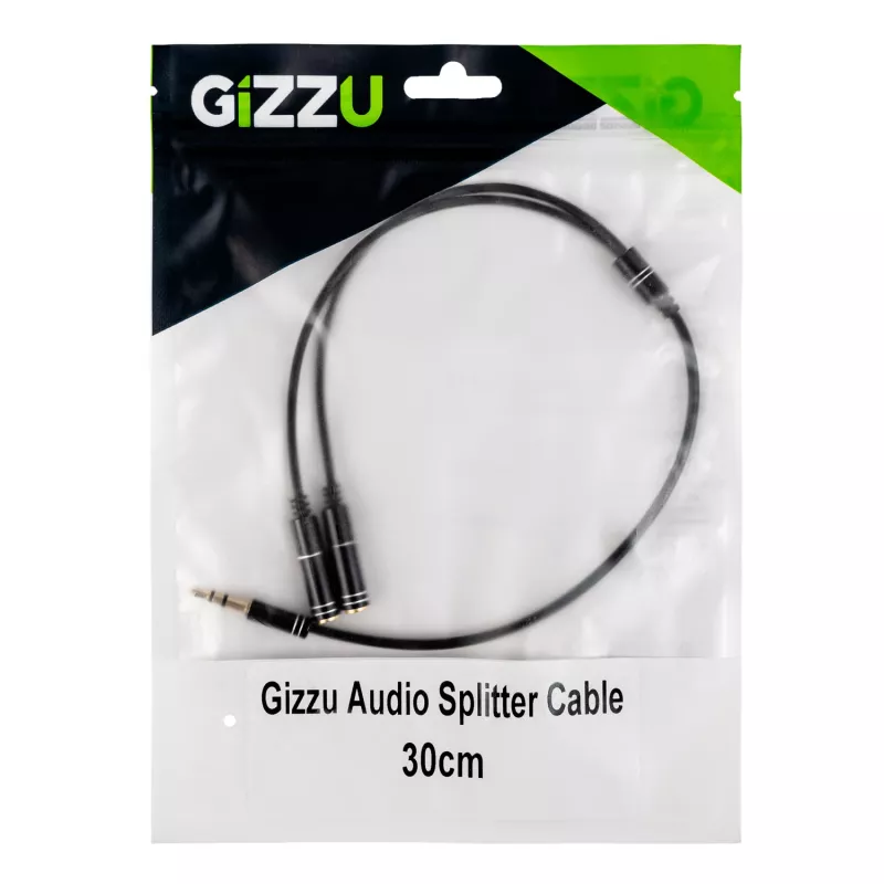 Gizzu Cavo splitter audio a 3 poli - nero