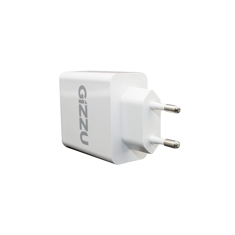 GIZZU caricabatterie da parete dual-port 36W USB-C PD & QC3.0 - bianco