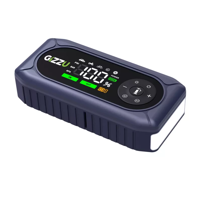 Gizzu Avviatore di emergenza e compressore d'aria 4-in-1