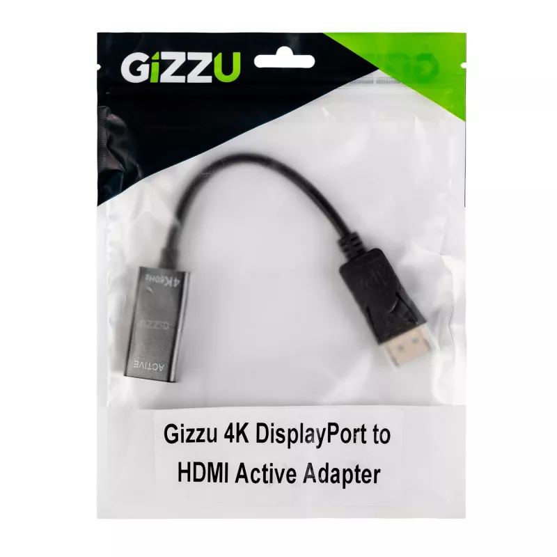 Gizzu Adattatore attivo da DisplayPort a HDMI 4K60Hz