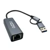 Gizzu Adattatore High Speed Type-C/A a Gigabit Poly