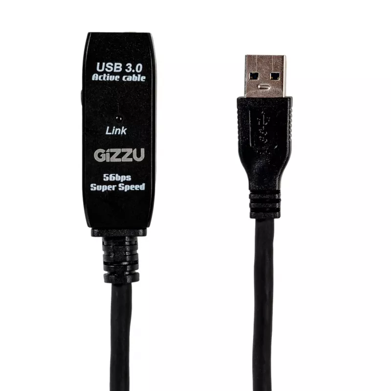 Gizzu Cavo di prolunga attivo USB 3.0 5m - nero