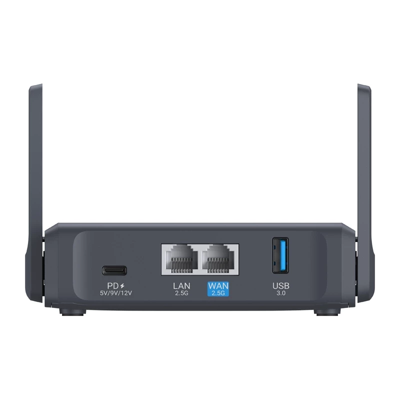 GL.iNet Slate 7 AC750 router WLAN dual-band Gigabit con OpenWrt, USB 2.0, slot MicroSD, supporto VPN
