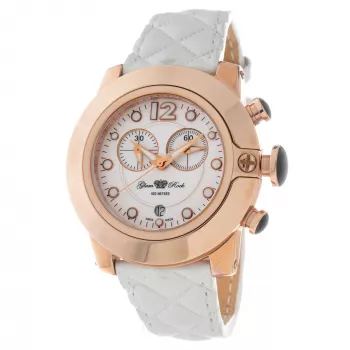GLAM ROCK Orologio da donna al quarzo GR32166R 44mm Cinturino in silicone bianco