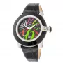 GLAM ROCK orologio da donna al quarzo svizzero GR32018-BB (44mm) – lunetta in ceramica nera, cinturino in silicone