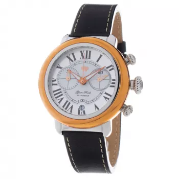 GLAM ROCK Orologio donna GR77123 40mm Swiss Quarzo Pelle bianca