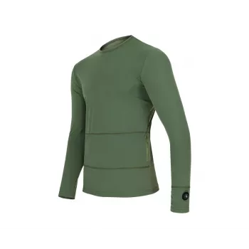 Glovii GJ1CM Maglia termica riscaldante, girocollo, maniche lunghe, nero