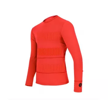 Glovii GJ1RM T-shirt Termica Riscaldante, Maniche Lunghe, Girocollo, 92% Poliestere, 8% Elastan