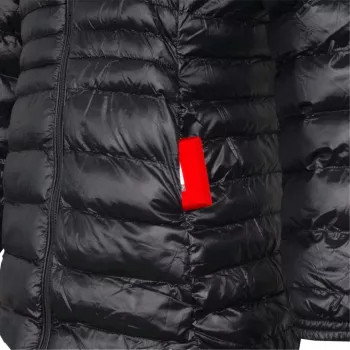 Glovii GTFBL giacca softshell riscaldata da donna con riscaldamento in fibra di carbonio, 3 modalità, batteria ricaricabile, nero