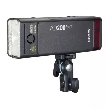 Godox AD200Pro II kit flash da taschino con Bare Bulb e Fresnel Head, 200Ws, TTL/HSS, sistema X 2,4GHz