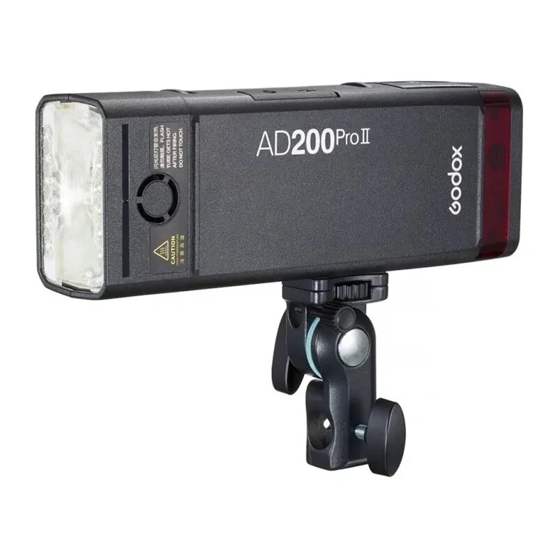 Godox AD200Pro II kit flash da taschino con Bare Bulb e Fresnel Head, 200Ws, TTL/HSS, sistema X 2,4GHz