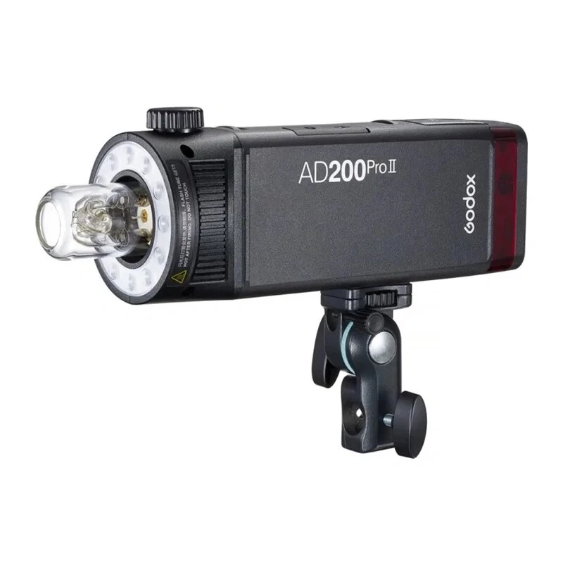 Godox AD200Pro II kit flash da taschino con Bare Bulb e Fresnel Head, 200Ws, TTL/HSS, sistema X 2,4GHz