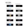 Godox AK-S04 set di slitte – 6 modelli gobo in acciaio inox per testa flash circolare AK-R1