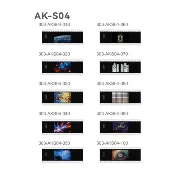 Godox AK-S04 set di slitte – 6 modelli gobo in acciaio inox per testa flash circolare AK-R1