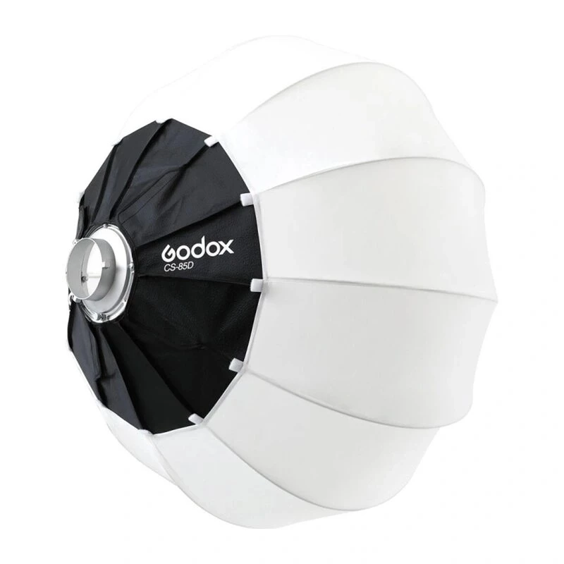 Godox CS-85D Softbox lanterna 85cm con attacco Bowens, diffusore sferico pieghevole per flash da studio e luci LED