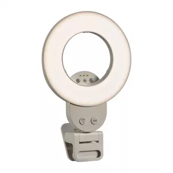 GODOX LR30Bi Ring light - Ring light LED Bi-Color 30W con CRI 96, 2800K-8500K, USB-C PD e alimentatore, supporto per smartphone, specchio