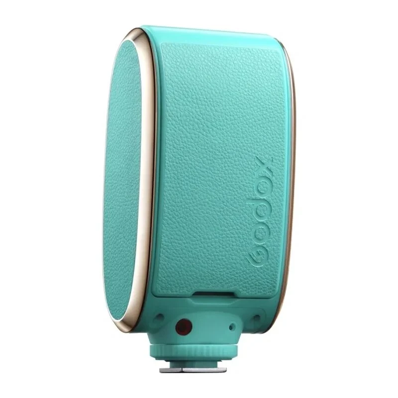 GODOX LUX Senior flash (verde) flash a slitta retrò con modalità auto/manuale, batteria integrata, display OLED, riflettore pieghevole