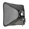 Godox SFGV8080 softbox argento 80x80cm con attacco Bowens, griglia 40°, diffusore interno ed esterno, montaggio rapido